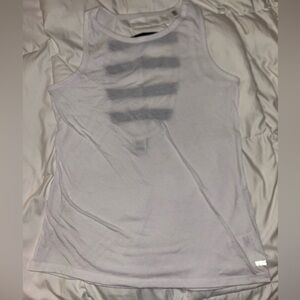 Victoria’s Secret Sports White & Black Striped Back Workout Top Women’s Small